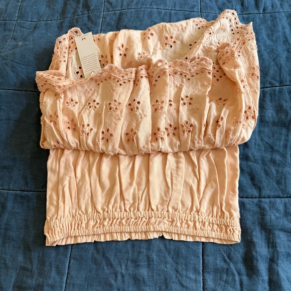 NWT Winston White Eyelet Strapless Top Size Large - Picture 3 of 9